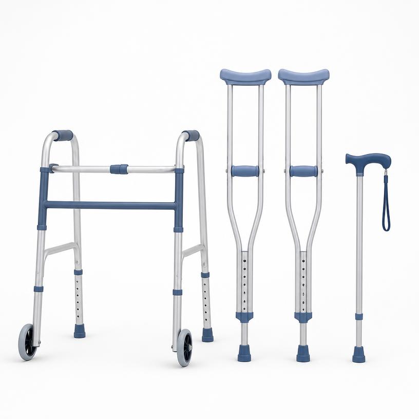 Mobility aids including walker, crutches and walking cane